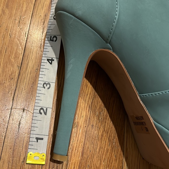 2/$20 Green Platform Peep toe Booties - Picture 8 of 10